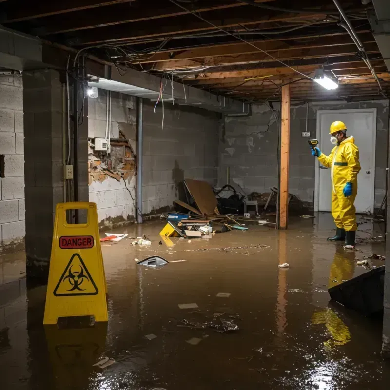 Flooded Basement Electrical Hazard in Putnam Lake, NY Property